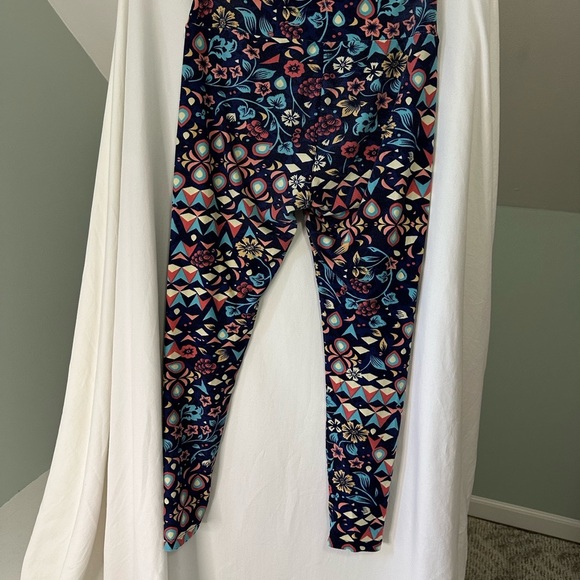 LulaRoe Floral Patterned Womens Leggings one size - Picture 5 of 7